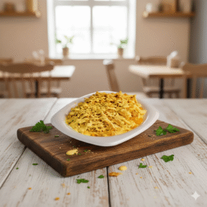 Mazorca con pollo desmenuzado
